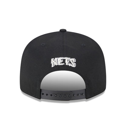 New Era 9FIFTY Brooklyn Nets Snapback Cap - NBA Metallic Arch - Black
