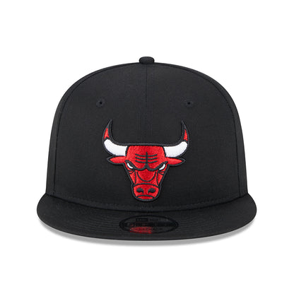 New Era 9FIFTY Chicago Bulls Snapback Cap - NBA Metallic Arch - Black