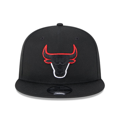 New Era 9FIFTY Chicago Bulls Snapback Cap NBA Split Logo - Black