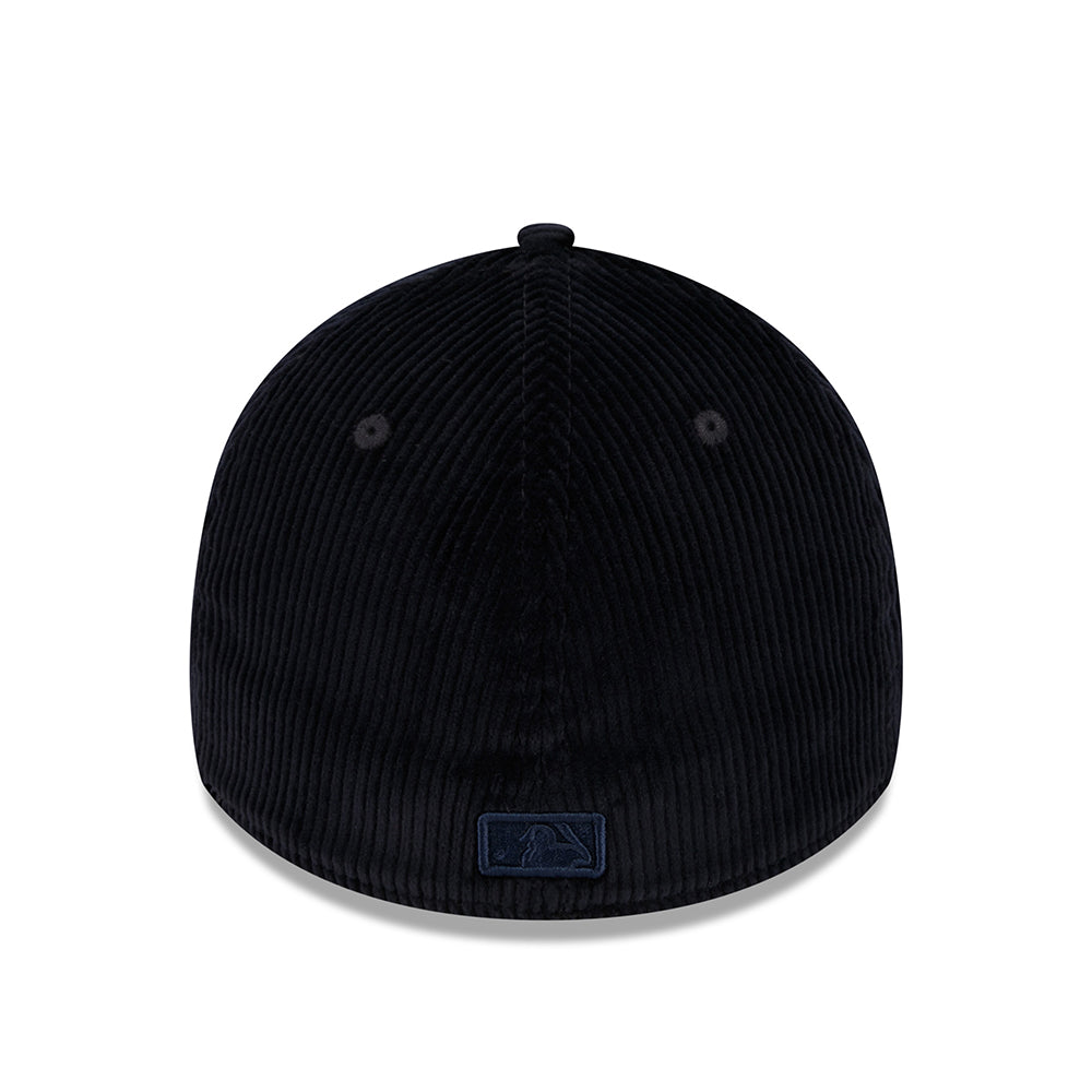New Era 39THIRTY New York Yankees Baseball Cap - MLB Wide Cord - Navy On Navy