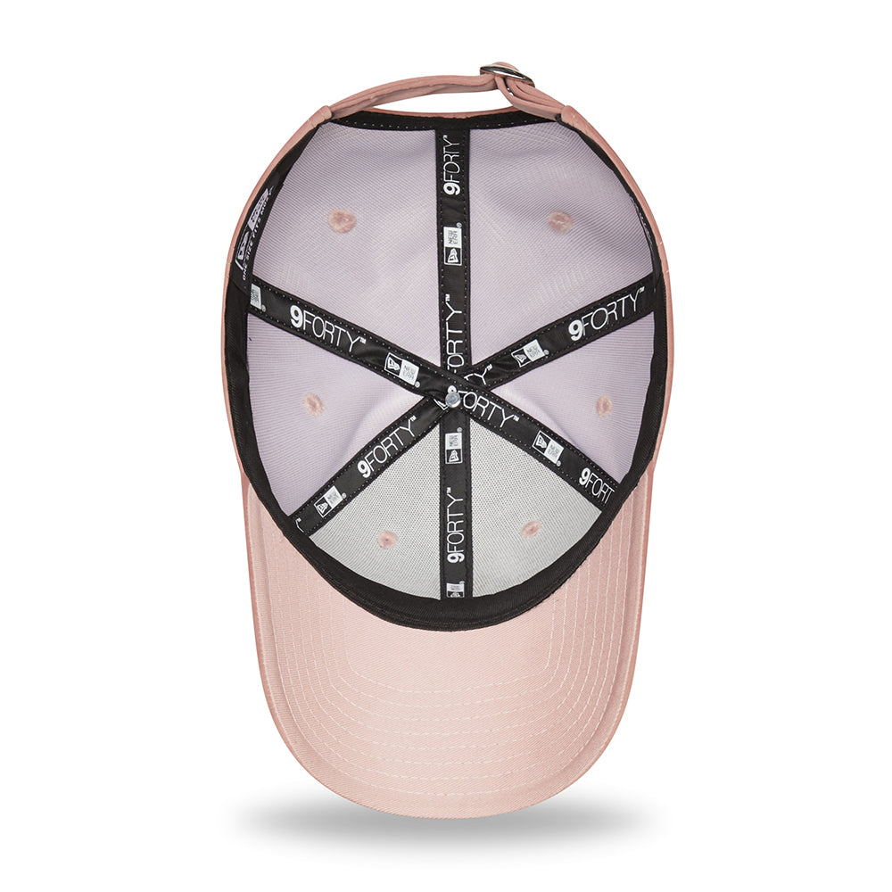 New Era Womens 9FORTY New York Yankees Baseball Cap - MLB Velour - Pink