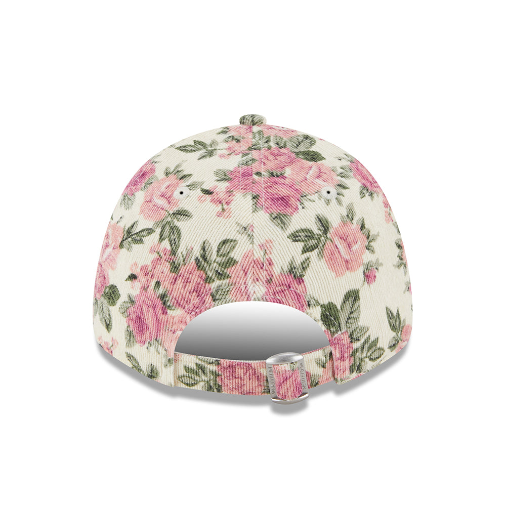 New Era Womens 9FORTY New York Yankees Baseball Cap - MLB Floral Cord - Stone-Pink