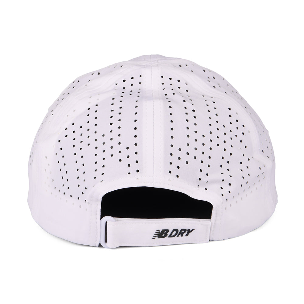 New Balance Hats Laser Performance Running Baseball Cap - White