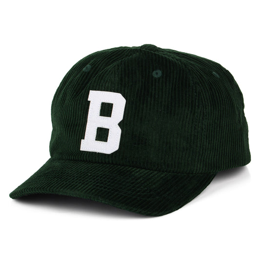 Brixton Hats Big B MP Corduroy Baseball Cap - Green