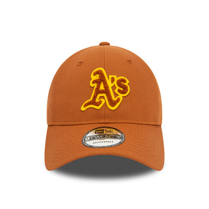 New Era 9TWENTY Oakland Athletics Baseball Cap - MLB Boucle - Toffee-Yellow