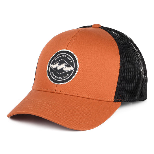 Billabong Hats Walled Trucker Cap - Rust-Black