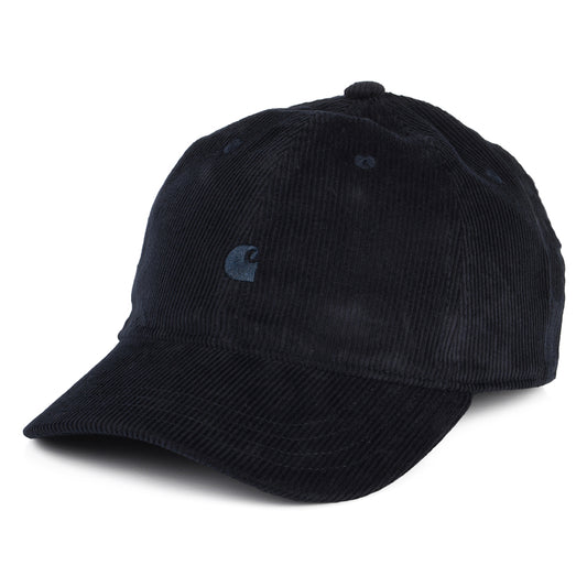 Carhartt WIP Hats Harlem Corduroy Tonal Baseball Cap - Dark Navy