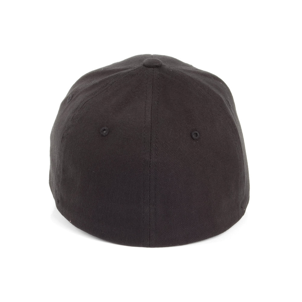 FlexFit Mid-Pro Brushed Twill Baseball Cap - Black