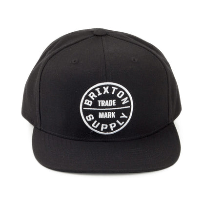 Brixton Hats Oath III Snapback Cap - Black