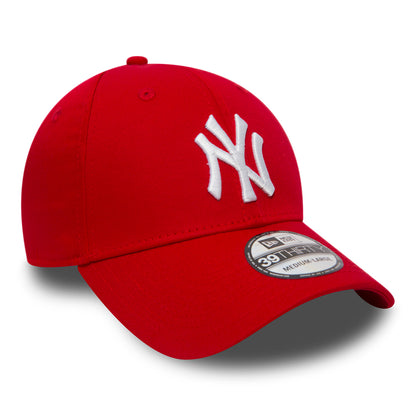New Era 39THIRTY New York Yankees Baseball Cap - MLB League Essential - Red