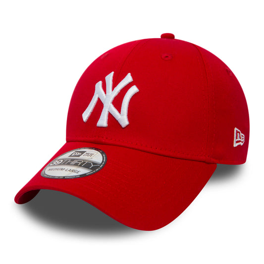 New Era 39THIRTY New York Yankees Baseball Cap - MLB League Essential - Red