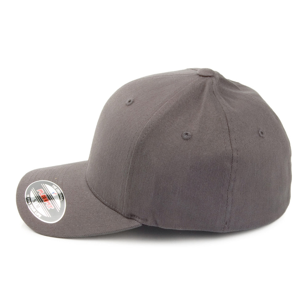 FlexFit Mid-Pro Brushed Twill Baseball Cap - Cool Grey
