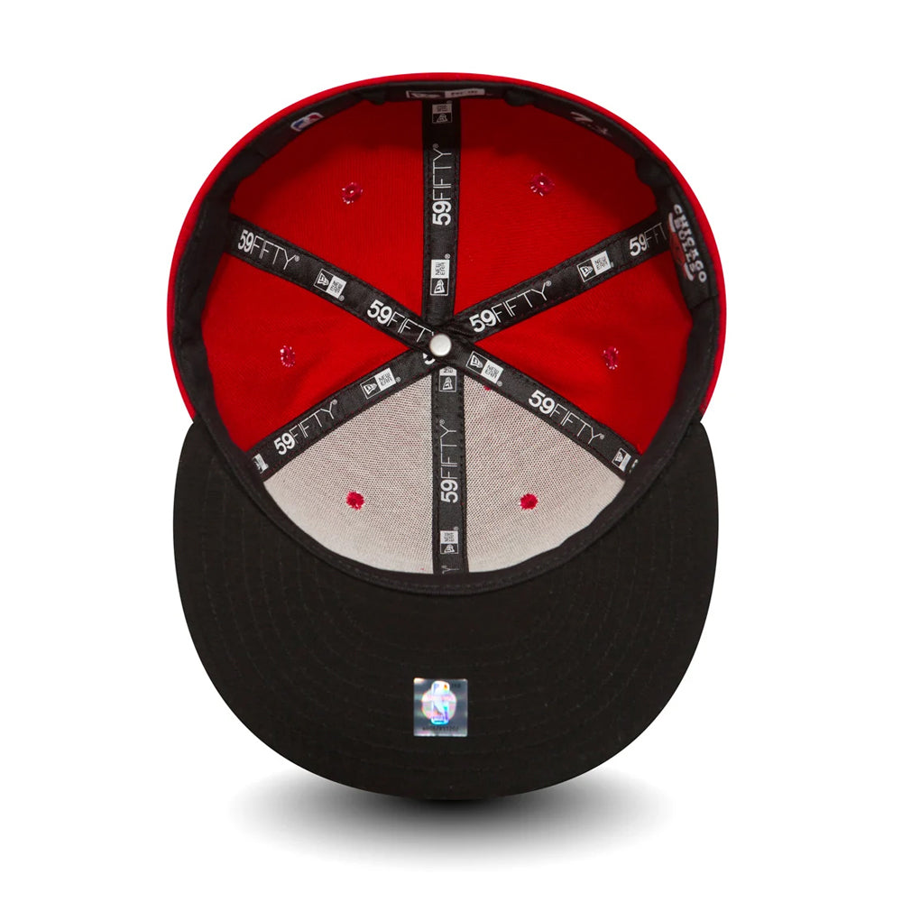 New Era 59FIFTY Chicago Bulls Baseball Cap - NBA Essential - Red-Black