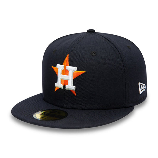 New Era 59FIFTY Houston Astros Baseball Cap - MLB On Field AC Perf - Navy Blue