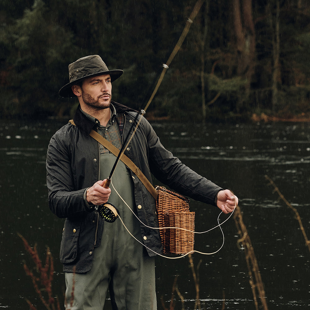 Failsworth Hats Waxed Cotton Traveller Hat - Olive