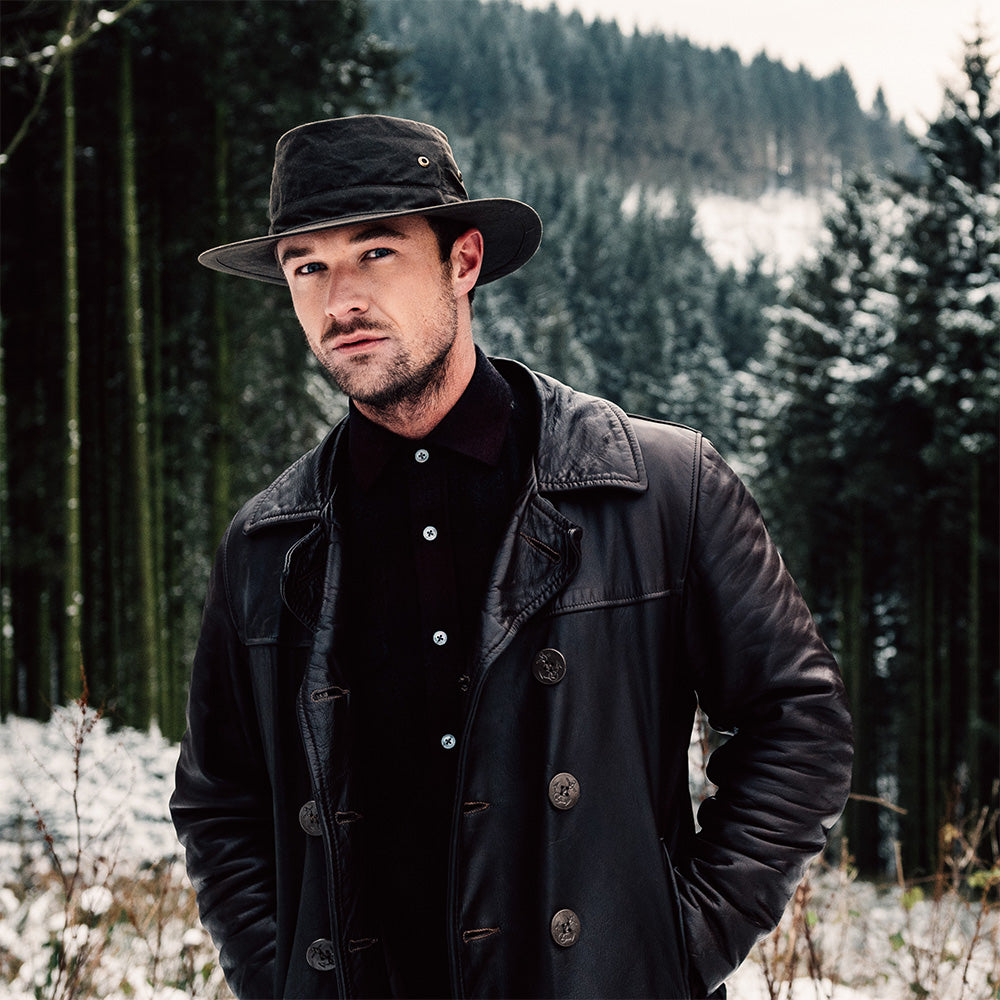 Failsworth Hats Waxed Cotton Traveller Hat - Brown