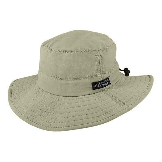 Dorfman Pacific Hats Evergreen Packable Big Brim Boonie Hat - Khaki