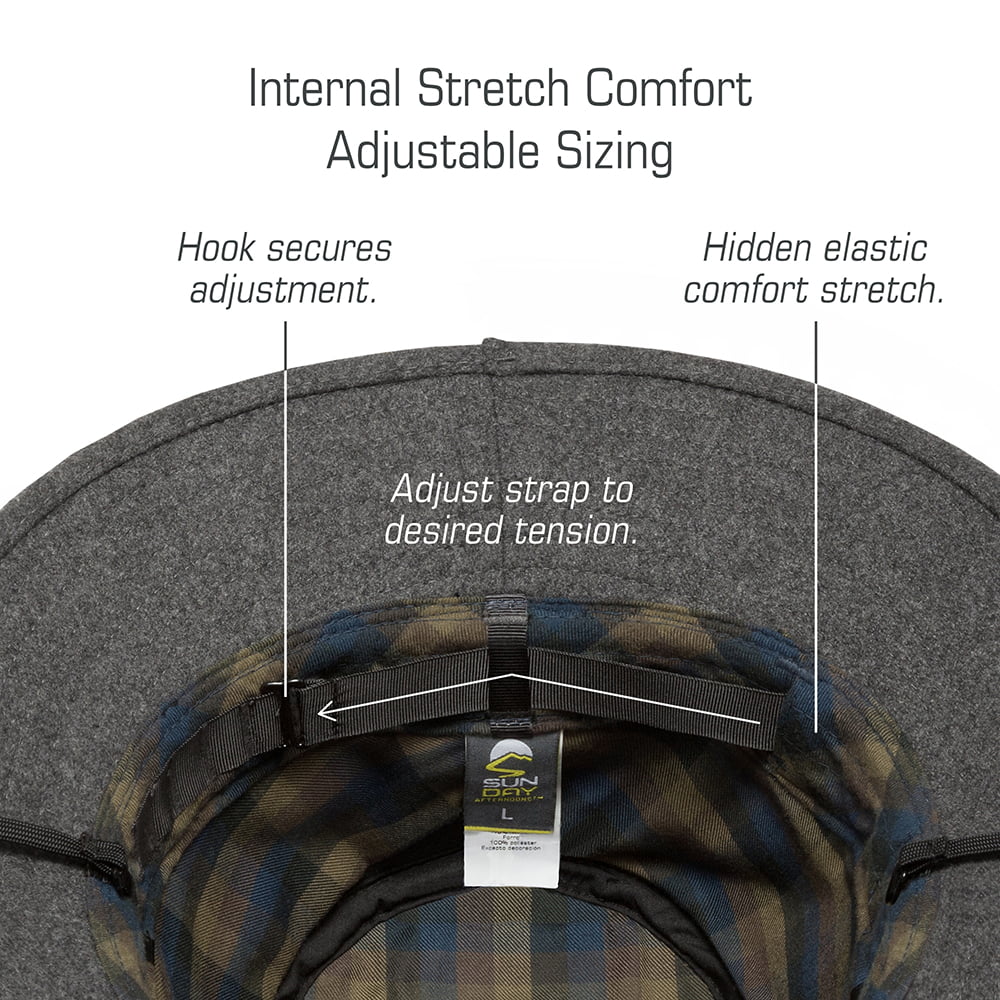 Sunday Afternoons Hats Charter Cold Front Melton Wool Sun Hat - Charcoal