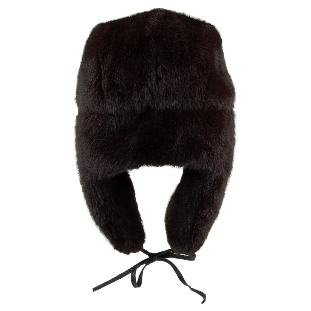 Kangol Faux Fur Trapper Hat - Black