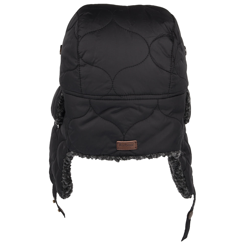 Barbour Hats Sandbay Quilted Trapper Hat - Black