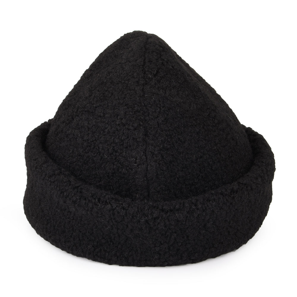 Brixton Hats Ginsburg Faux Sherpa Winter Hat - Black
