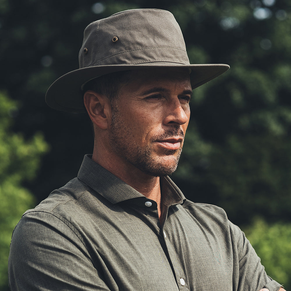 Failsworth Hats Traveller Crushable Sun Hat - Khaki