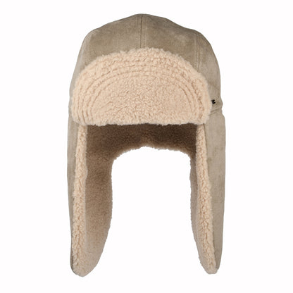 Brixton Hats Reserve Faux Shearling Trapper Hat - Sand