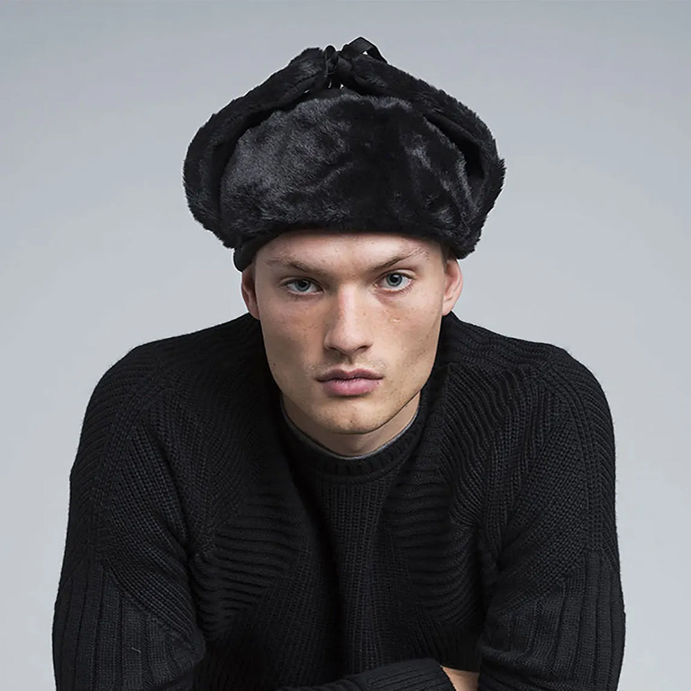 Kangol Ushanka Trapper Hat - Black