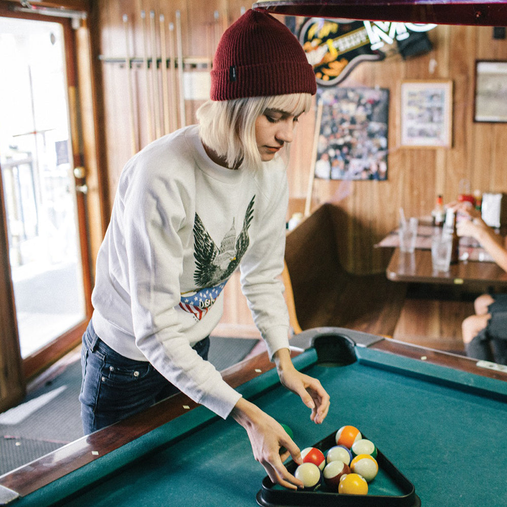 Brixton Hats Classic Heist Beanie Hat - Burgundy
