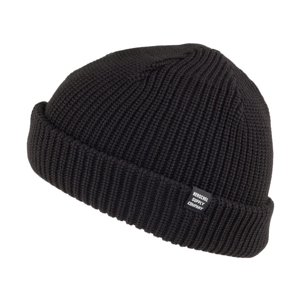 Herschel Supply Co. Buoy Fisherman Beanie Hat - Black