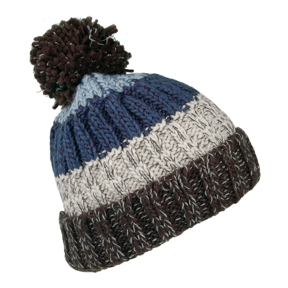 Barts Hats Wilhelm Bobble Hat - Charcoal-Blue