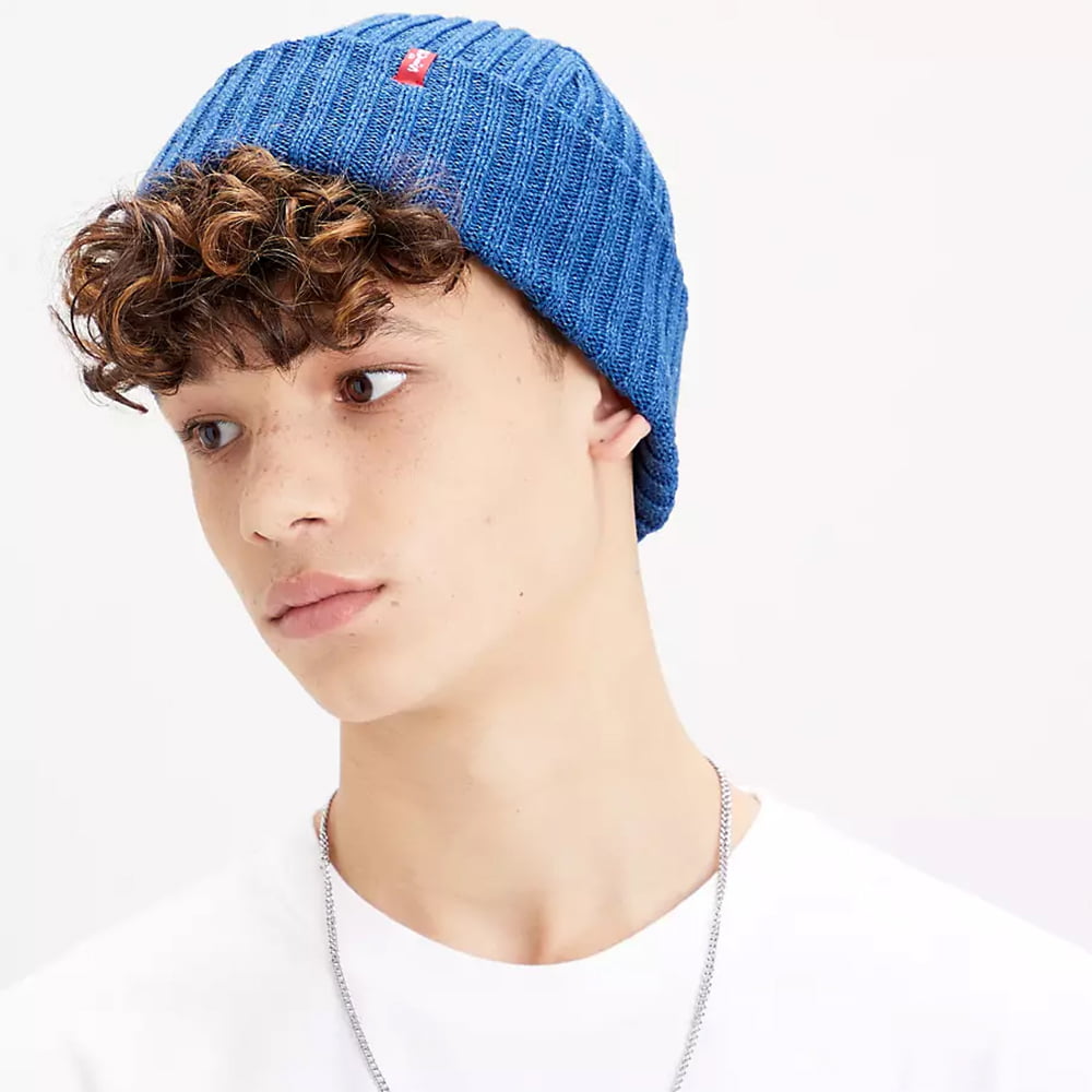 Levi's Hats Indigo Ribbed Beanie - Dark Blue