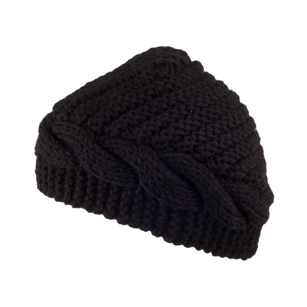 Scala Hats Emilia Button Beanie Hat - Black