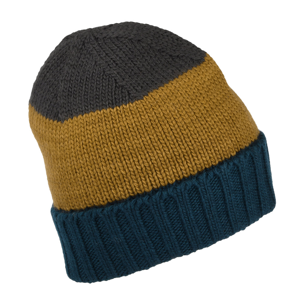Kusan Merino Floppy Beanie Hat - Multi-Coloured