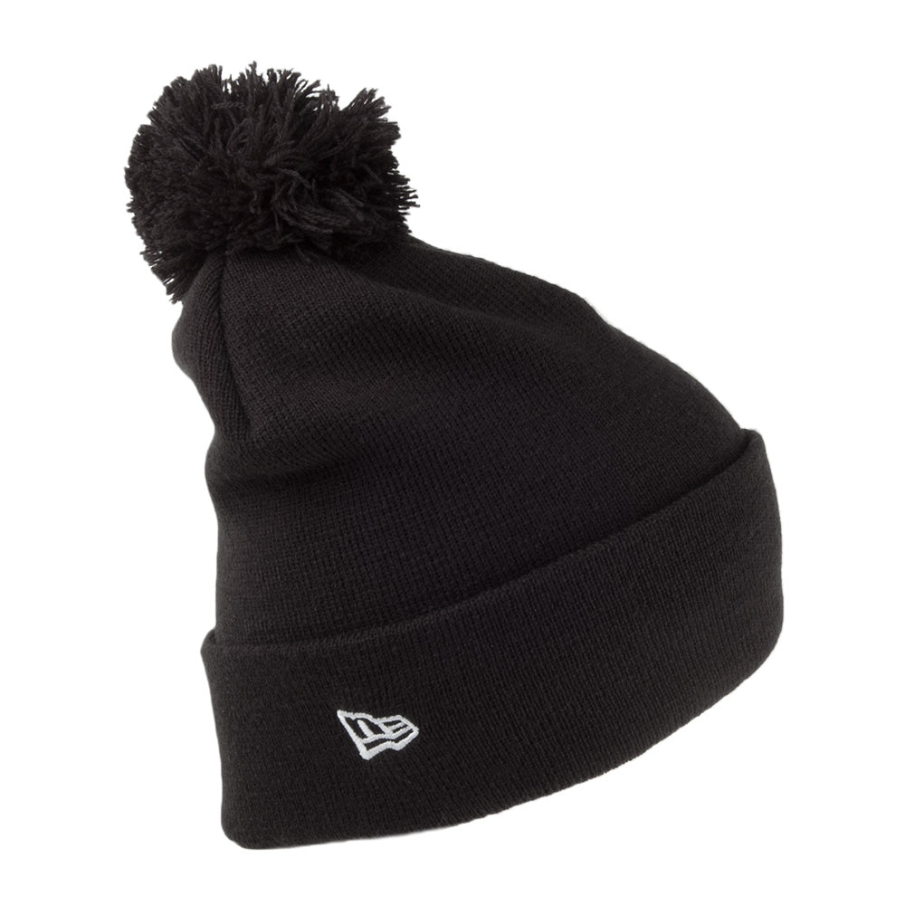 New Era Womens L.A. Dodgers Bobble Hat Heart Knit - Black