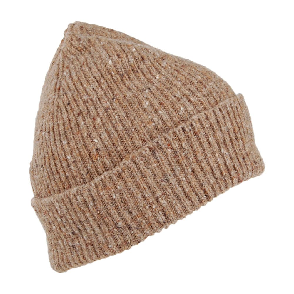Barbour Hats Lowerfell Donegal Wool Beanie Hat - Fossil