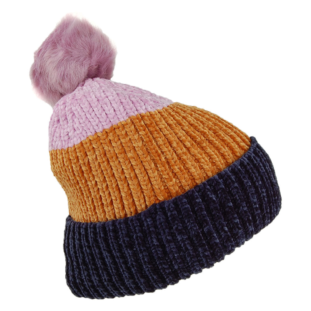 Barts Hats Starflower Bobble Hat - Navy-Mustard-Pink