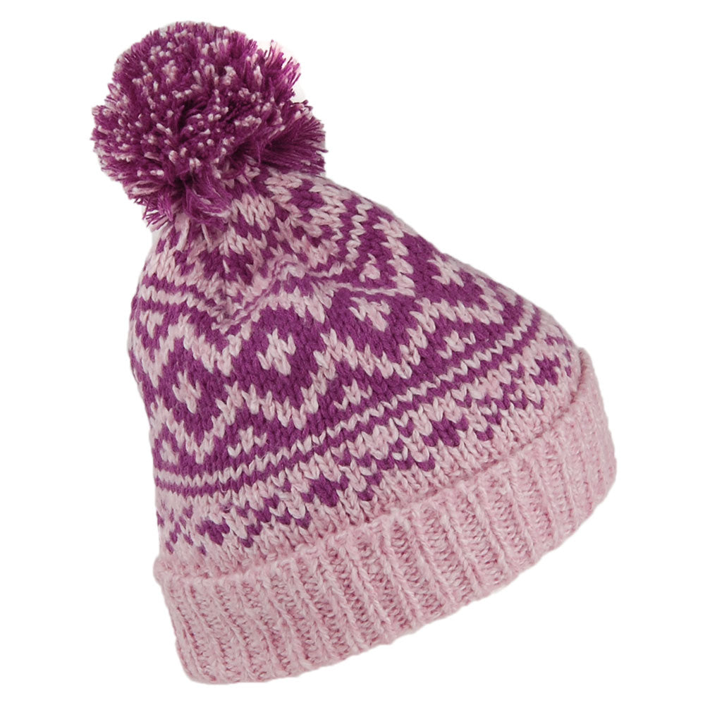 Barts Hats Romance Bobble Hat - Pink-Burgundy