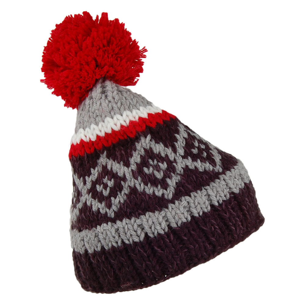 Barts Hats Issak Bobble Hat - Navy-Grey