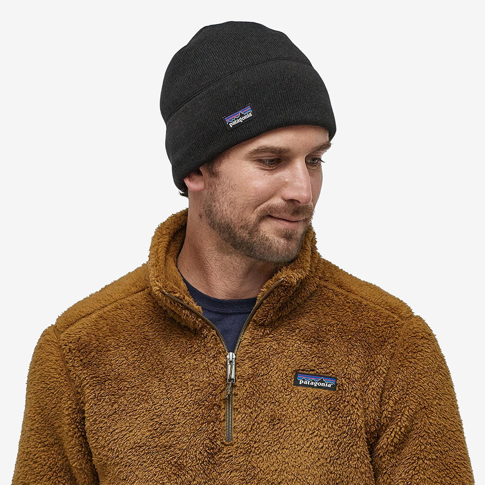 Patagonia Hats Better Sweater Recycled Beanie Hat - Black