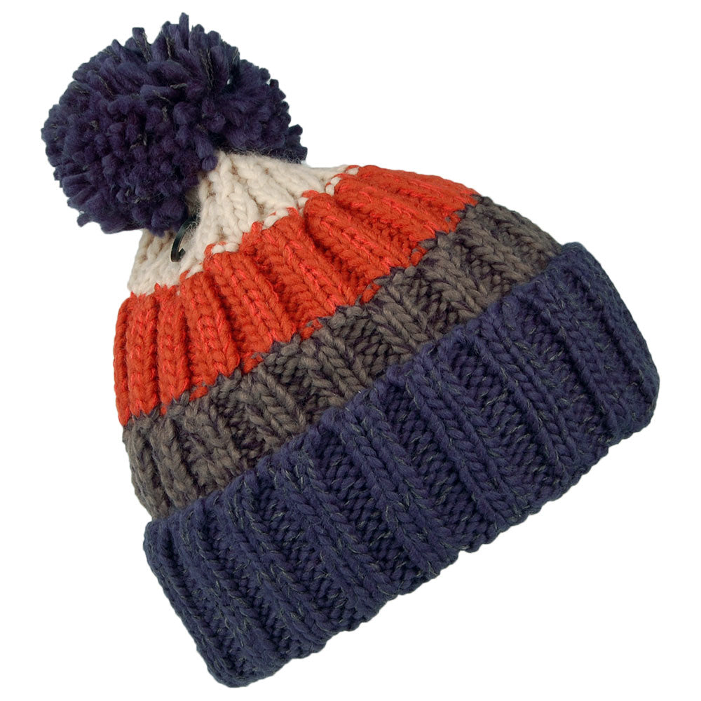 Barts Hats Wilhelm Bobble Hat - Navy Multi