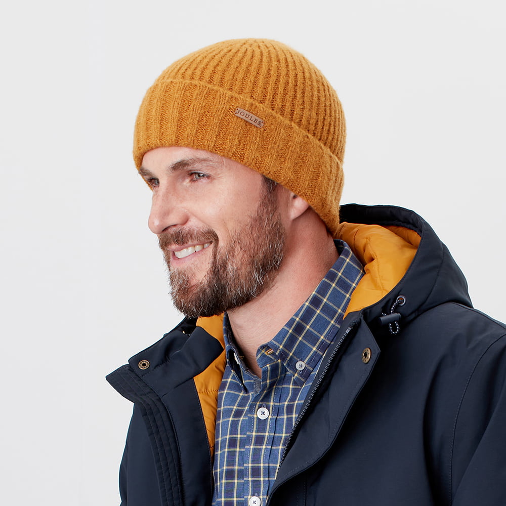 Joules Hats Bamburgh Beanie Hat - Wheat