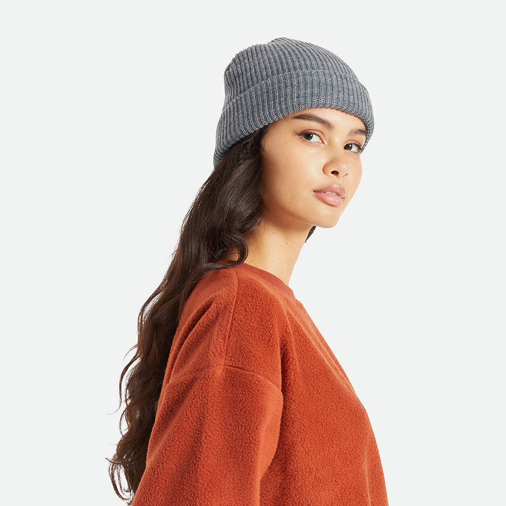 Brixton Hats Heist Cuffed Beanie Hat - Dark Grey