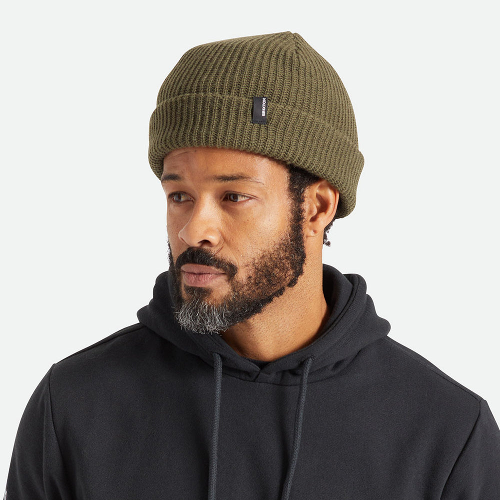 Brixton Hats Heist Cuffed Beanie Hat - Olive