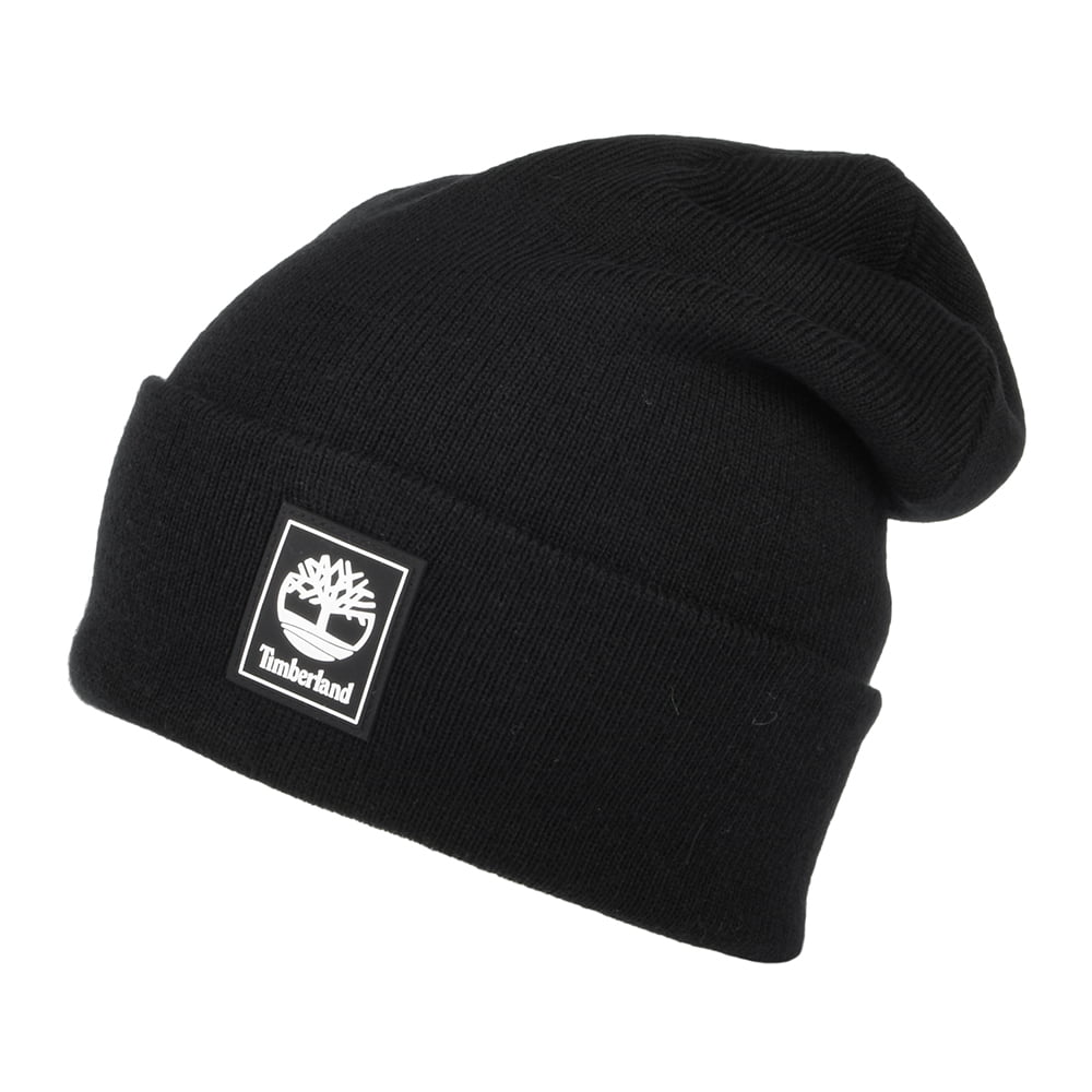 Timberland Hats Mushroom Oversized Cuffed Beanie Hat - Black