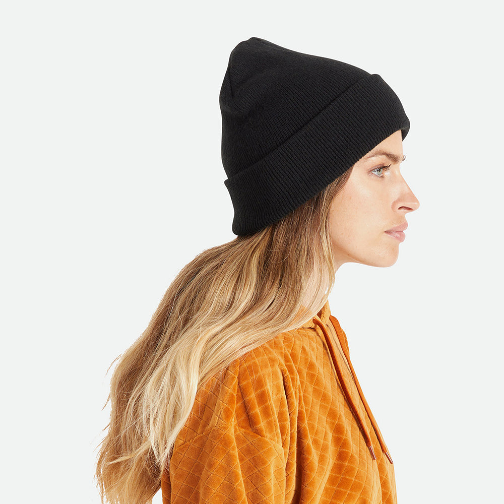 Brixton Hats Harbor Beta Beanie Hat - Black