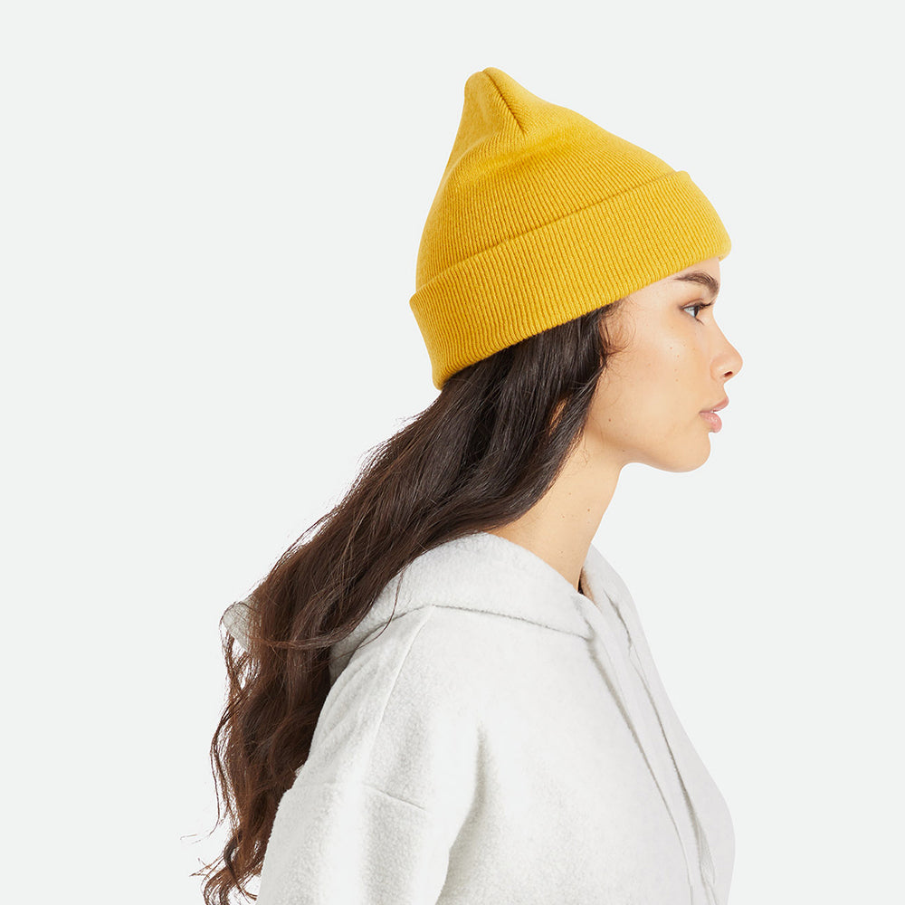 Brixton Hats Harbor Beta Beanie Hat - Mustard