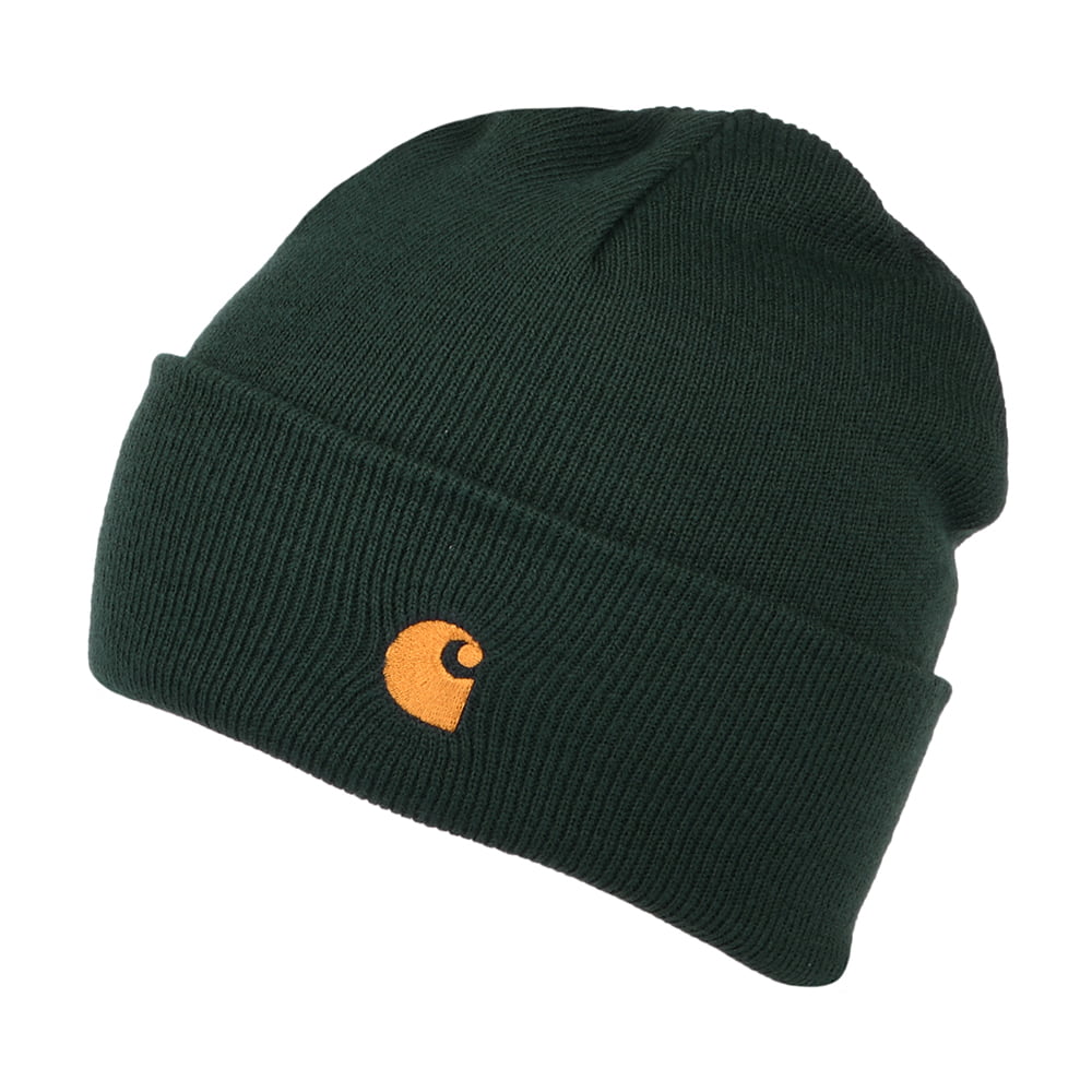 Carhartt WIP Hats Chase Cuffed Beanie Hat - Forest OLD