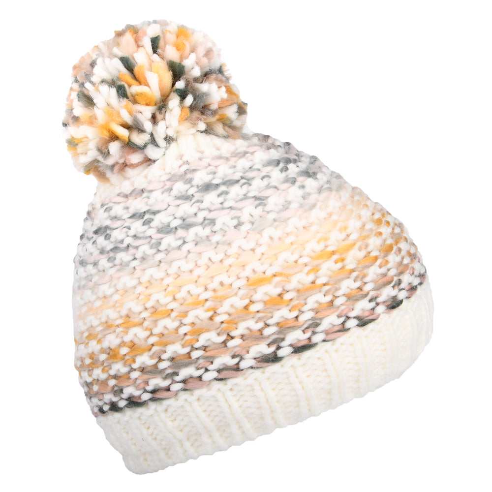 Barts Hats Myonet Space-Dyed Bobble Hat - Cream-Celadon Green