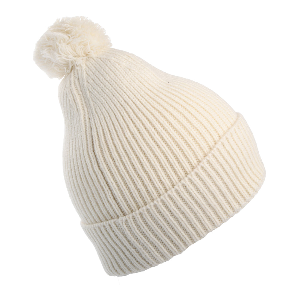 The North Face Hats TNF Logo Box Pom Recycled Bobble Hat - Off White